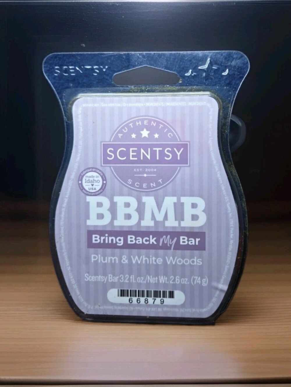 New Scentsy Bar 3.2 Fl Oz. Wax Melt Home Fragrance Retired Scent Plum & White...